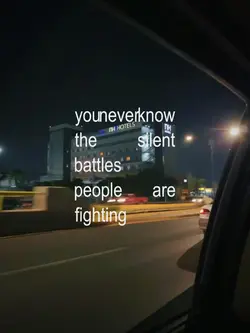 you never know