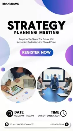 Business Template Corporate & Business Industry Modern Gradient Meeting