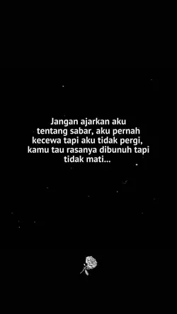 Kecewa tapi tidak