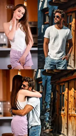 Hugging Couple Ai