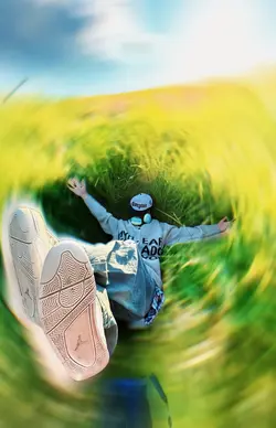 Radial blur effect
