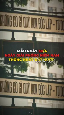 MẪU NGÀY 30 THÁNG 04