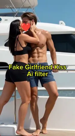 Girlfriend Kiss fake