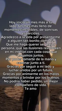 un mes juntos 