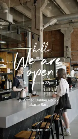 We are open