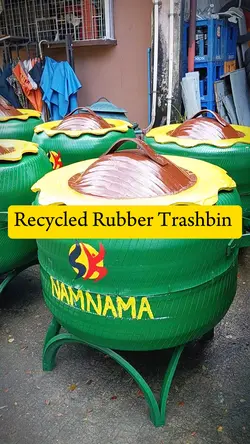 Rubber Trashbin 