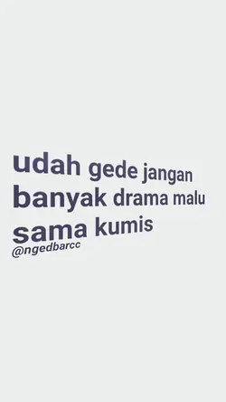 malu sama kumis