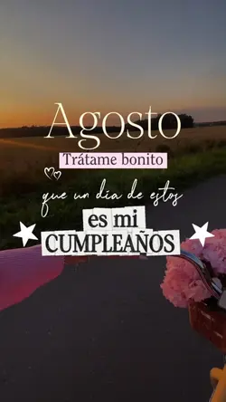 Agosto será bonito