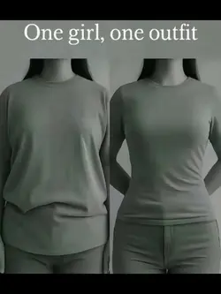 one girl, one outfit
