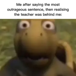 the realization lol