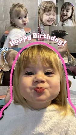 Birthday baby girl