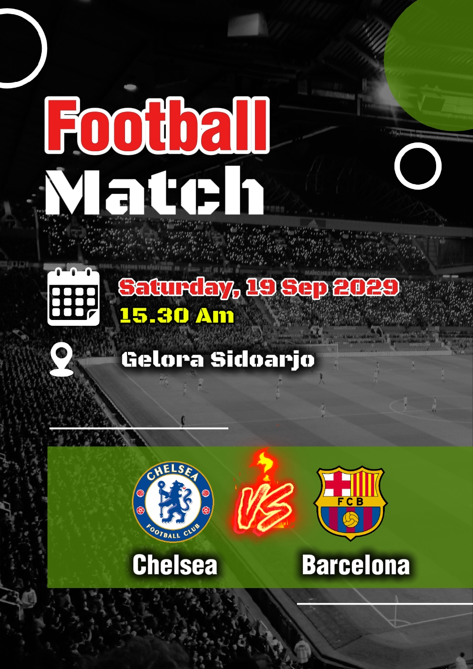 Pamphlet Football Match - Pippit