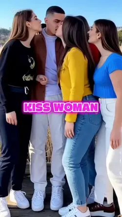 kiss woman