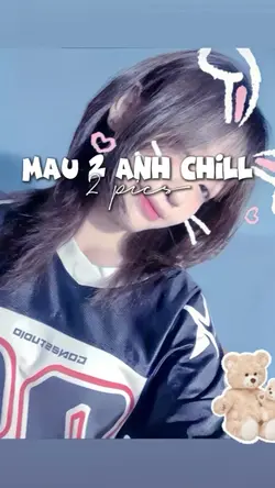 mẫu 2 ảnh chill