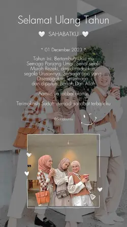 ultah sahabat 1 Dece