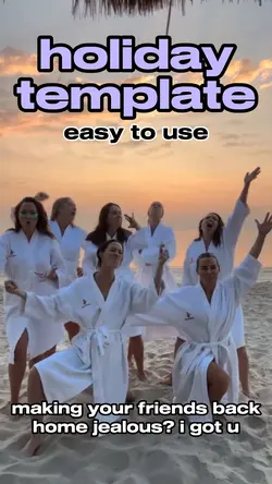 Holiday template ⛱️