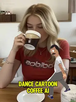 Dance Cartoon Coffee