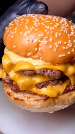 Burger after gym