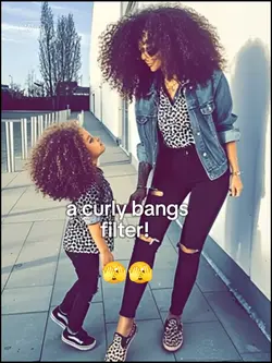 curly bangs filter