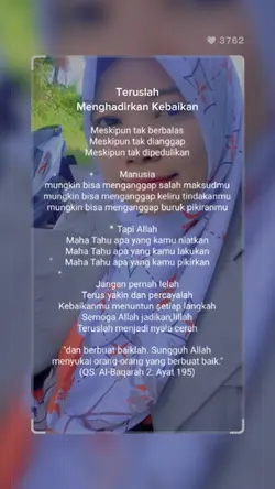 teruslah baik