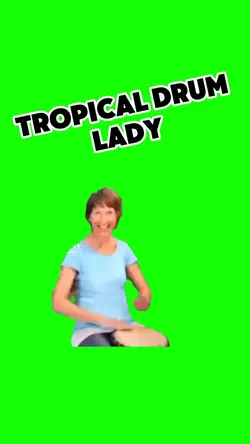 Tropical drum lady