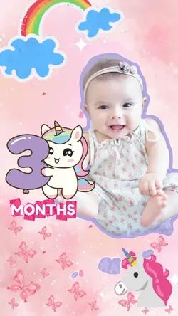 @ 3 months baby girl