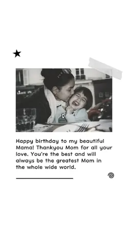 Happy birthday Mama