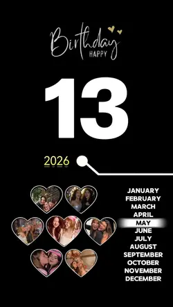 love Birthday 13 May
