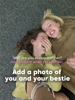 Besties laughing