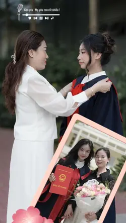 Mẹ và con tốt nghiệp