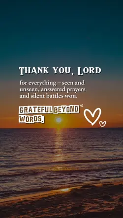 Thank you lord