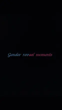 gender reveal moment
