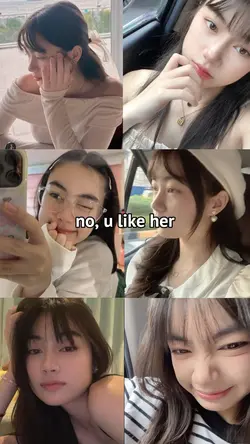 u like her not me