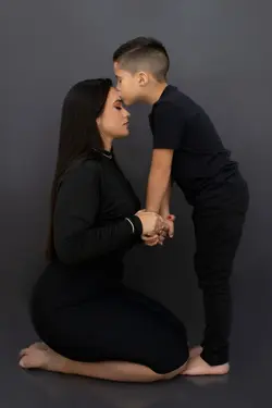 mãe e filho a