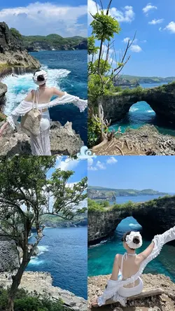 Mẫu 4 ảnh đi biển