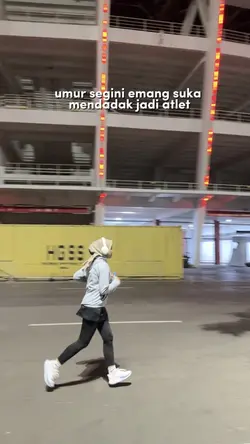 Mendadak jadi atlet 