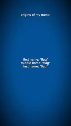 origin of my name