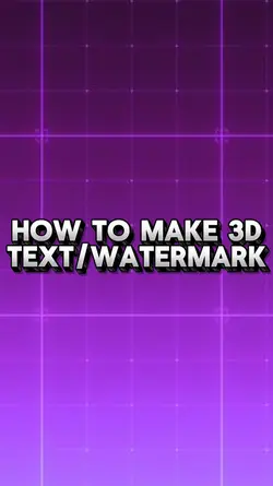 How to make 3d text