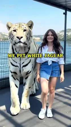 my pet white jaguar