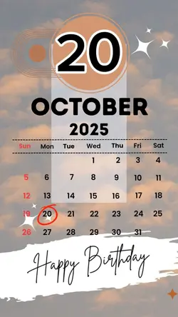 HBD 20 OCTOBER 