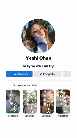 Facebook interface