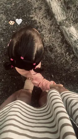 with baby
