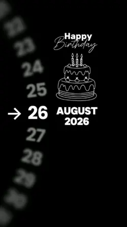 HBD 26 August 