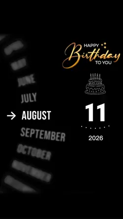 HBD 11 AUGUST 2026