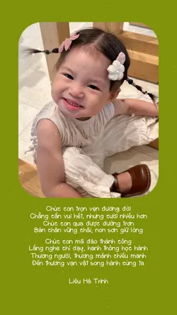 Chúc con trọn vẹn