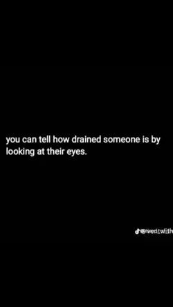 drained eyes 