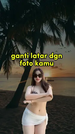 ganti latar dgn foto