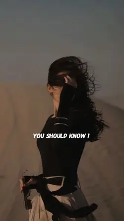 You should know i