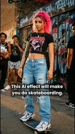 AI Skateboard effect