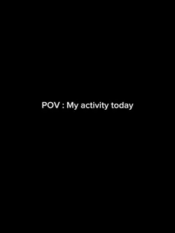 My activity /recap